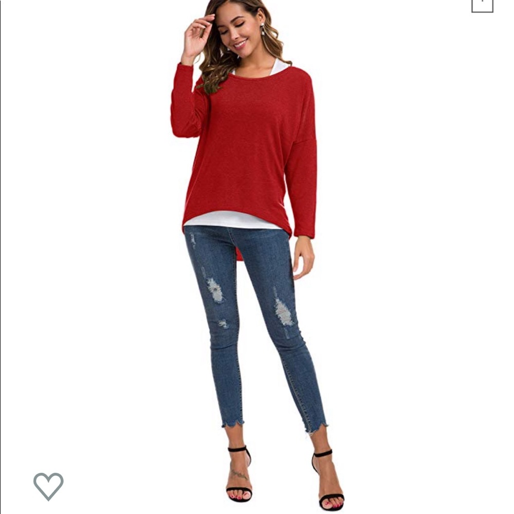 🌈MULTIPLE COLORS AVAIL Oversized Off-Shoulder Top
